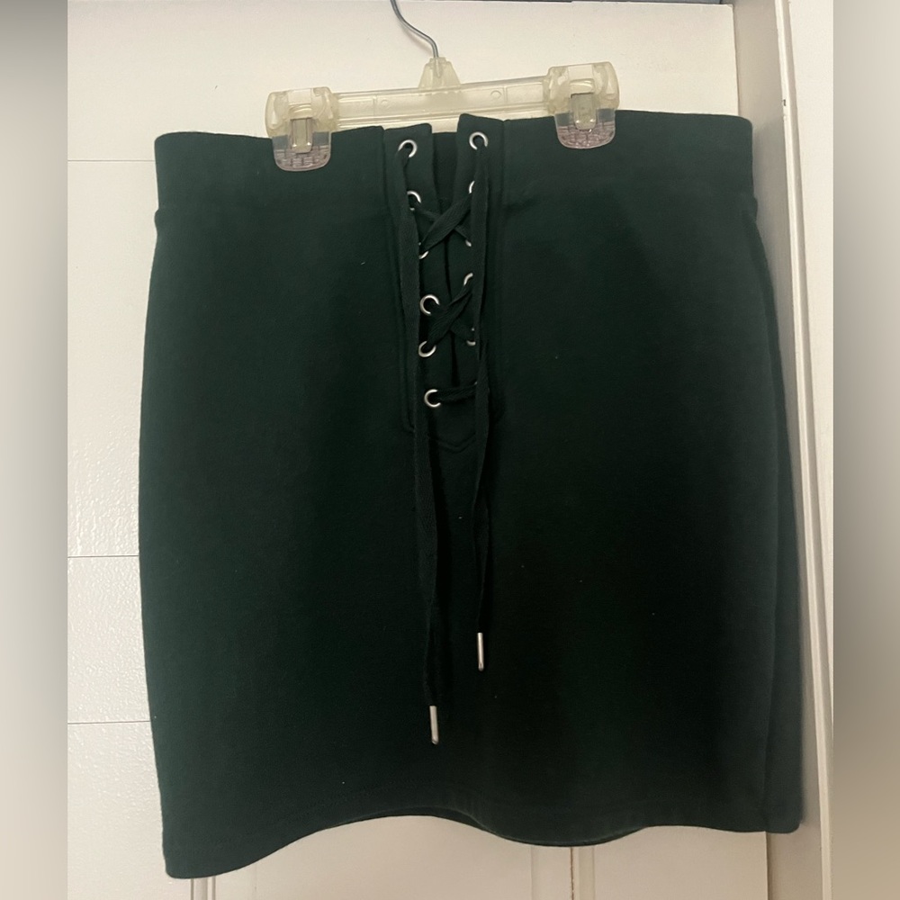 Forest Green Mini Skirt